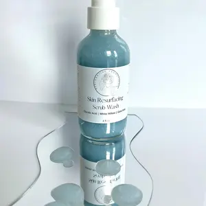 Skin Resurfacing Scrub Cleanser - Gentle Exfoliant Glycolic Acid Face Wash to Reveal a Glowing Vibrant Appearance