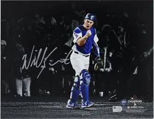 Will Smith Los Angeles Dodgers Autographed 2024 MLB World Series Champions 11" x 14" Photograph - Fanatics Authentic Certified