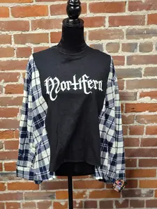 Mortifern Upcycled Flannel Shirt – Handcrafted Quality