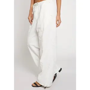 Green Stitch Parachute Pants