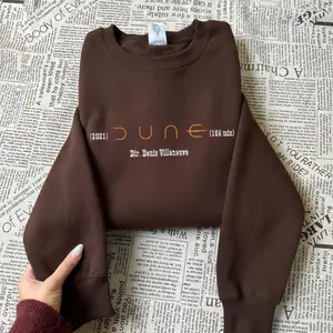 DUNE 1965 embroidered sweatshirt, Retro Sci-Fi Movie inspired shirt, Sand Dunes Adventure sweatshirt