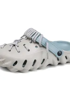 Light Oxygen Flow Cloud Holes Shoes, Classic Style Eva Upper and Sole, All Seasons Wear, Less Than Ankle Height, Solid Pattern