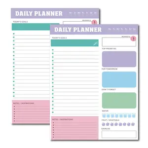 Tk Bestseller Daily Weekly Monthly Tear-Off Simple Style Self-Discipline Schedule Planner Notepad, Time Management Journal