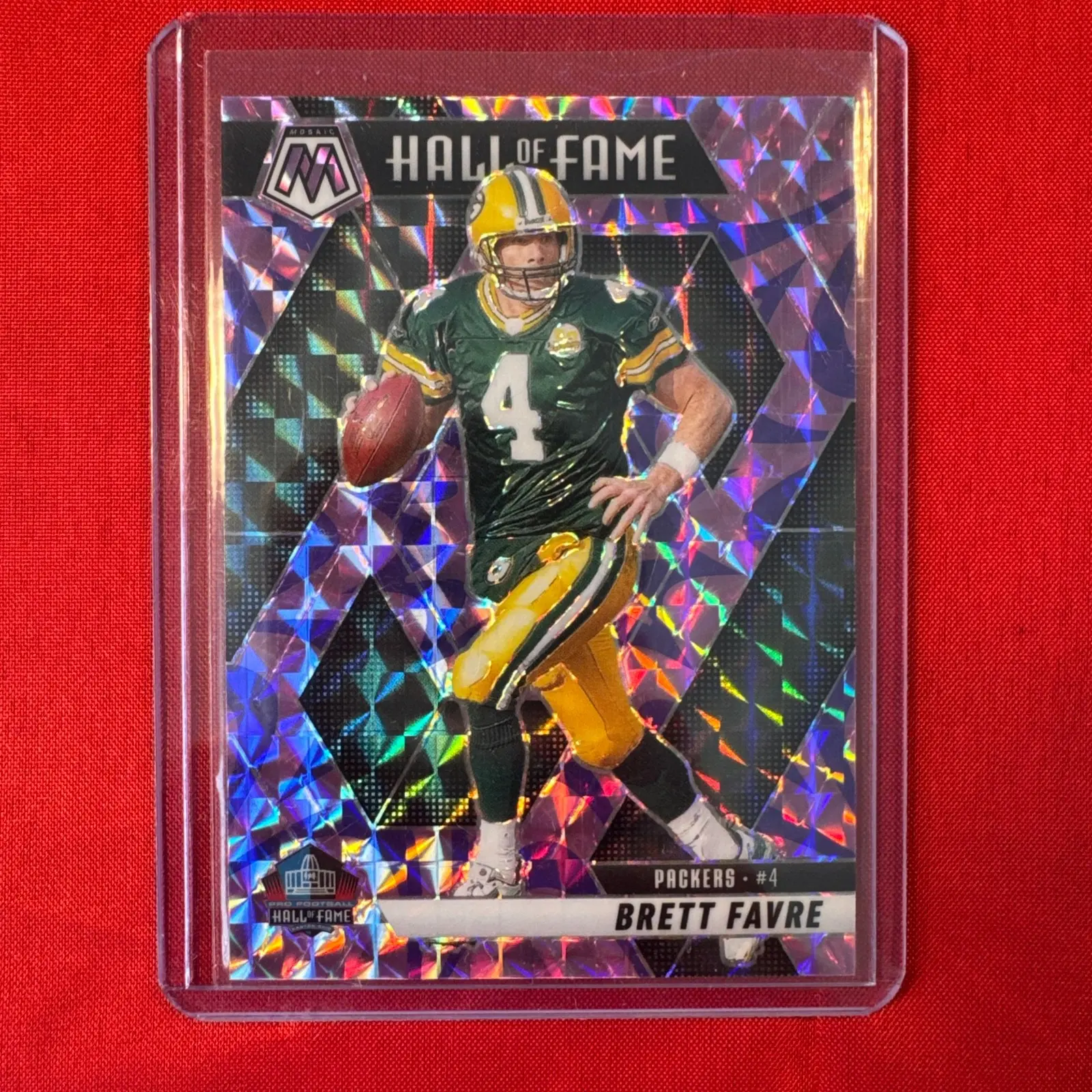 2025 PANINI GREEN MOSAIC HALL OF FAME PRIZM-BRETT FAVRE #293 PACKERS