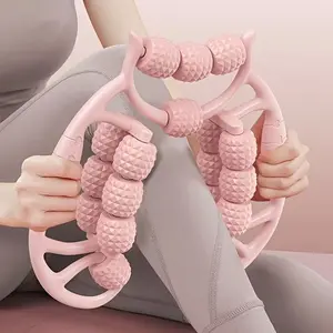 Foam Roller with Textured Bumps, Ideal for Leg & Back Massage, Durable Polypropylene Material, Manual Operation, Home or Gym Use