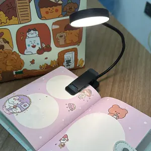 Mini clip on desk lamp, LED tri color rechargeable learning use, student dormitory home eye protection lamp, mini lightweight bedside reading lamp, desk lamp, bedroom bedside lamp