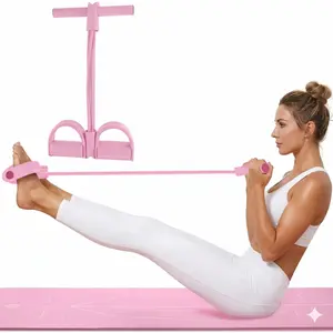 6 Tube Pedal Ankle Puller,Multifunction Tension Rope