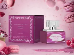 Lattafa Decadent Delights Raspberry Macaron Unisex Eau De Parfum (EDP) - 50 ML/1.7 fl oz, Floral Fragrance with Raspberry, Jasmine & Vanilla Notes, Daily Use Fragrance, Single Item
