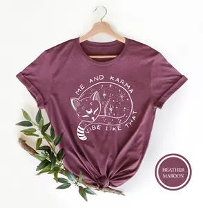 Karma Is A Cat Shirt, Me And Karma Vibe Like That Shirt, Lyric Merch, Midnights Album Inspired Tee, Concert Shirt, Minimal Shirt, Women Tees