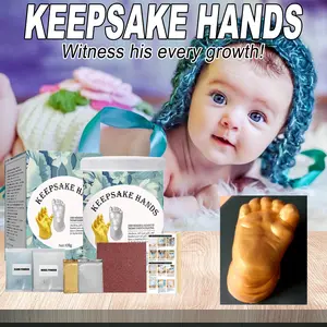 Hand Casting Kit - DIY 3D Hand Mold for Valentine's/Anniversary Gifts & Keepsakes, UV Resistant Resin Vase, Polyester Fabric, Clear Mini Ramo Buchon