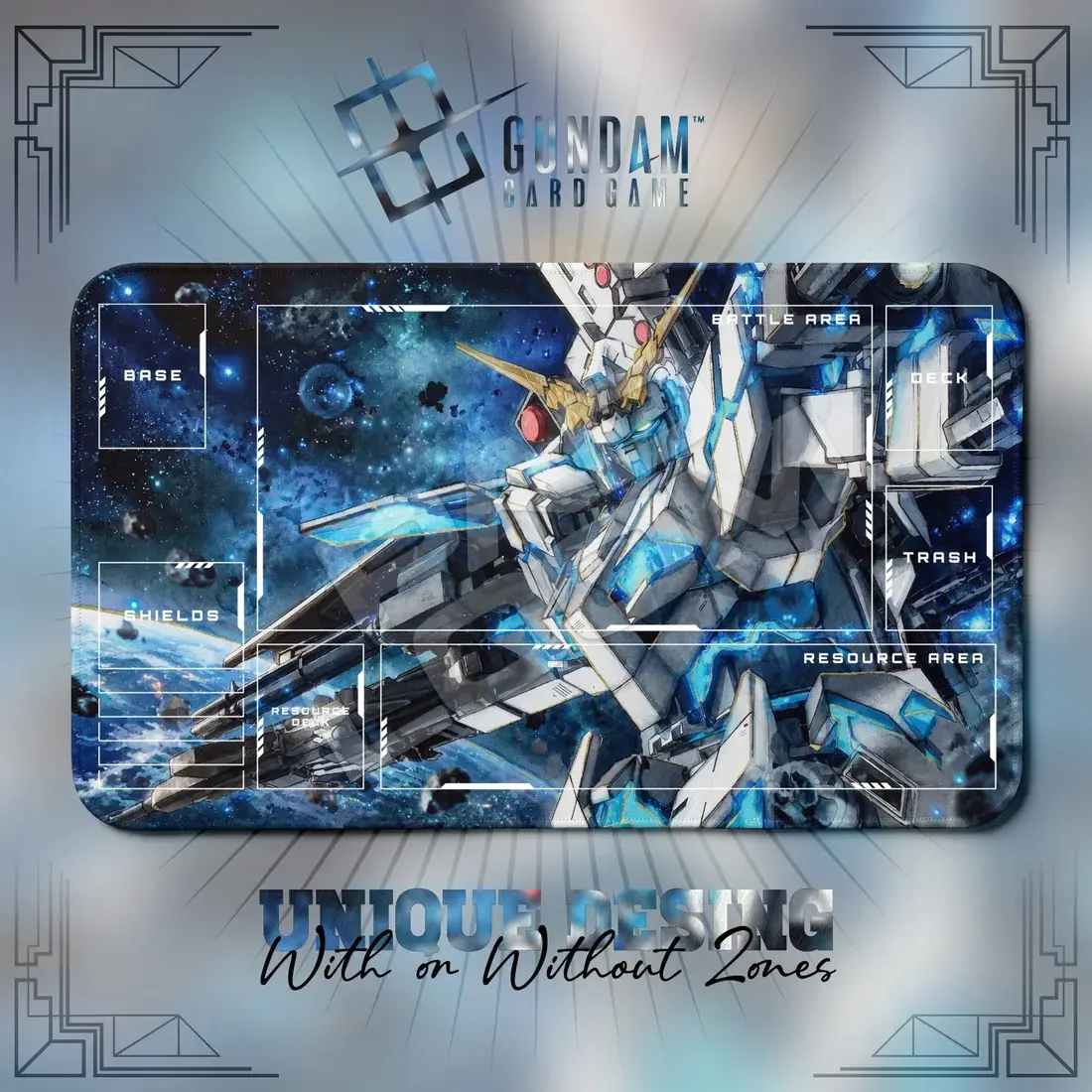 Gundamm TCG Card Game Mat, Sakura Playmat, Desk Mat XXL Gaming Computer Pad
