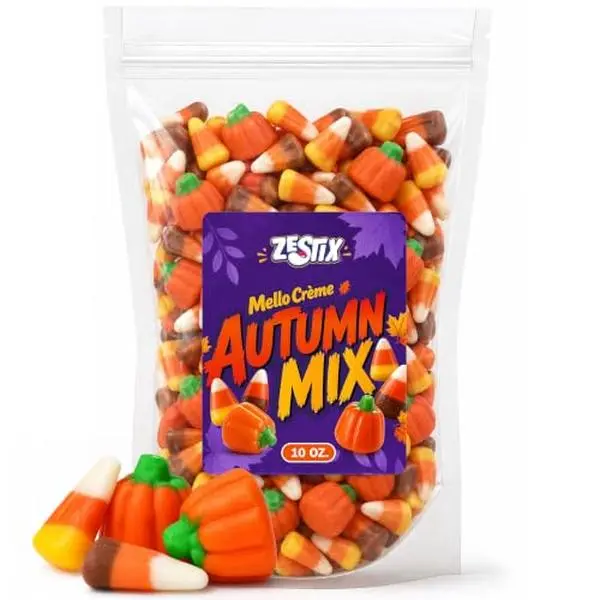 Autumn Mix Candy 10 oz - Candy Corn and Mello Creme Pumpkins for Fall
