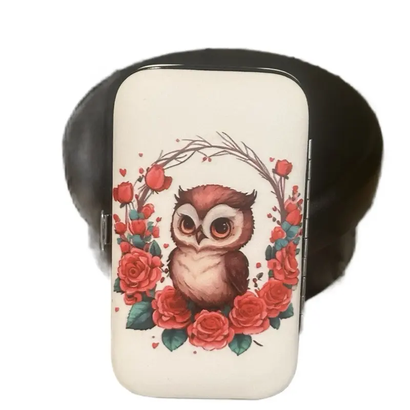 Owl & Floral Design, Manicure Set with Elegant and Stylish Accessory for Nail Care