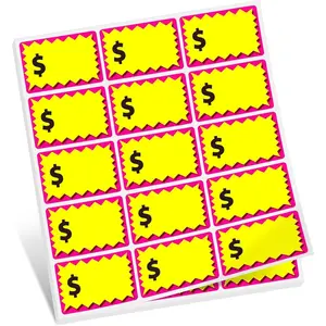 Garage  Stickers, Yard Price Sticker with Large Blank Writing Space(2"x3"), Self-Adhesive Price Label Stickers Rummage Sales Labels for  Markets, Yard Sales and Estate Sales 150 count