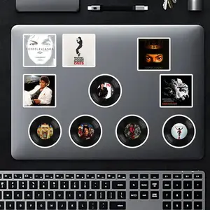 MJ Album Record Merch Stickers Waterproof for DIY Phone Tablet Journal Iconic Style Fans Must-Have