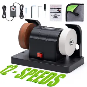 Mini Bench Grinder, Electric Benchtop Sander, Electric Multi-Purpose Grinding Machine, Polishing Grinding Machine Small Grinder for Woodworking Knife Making