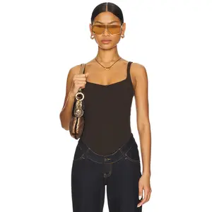 LIONESS Je'taime Bodysuit in Chocolate