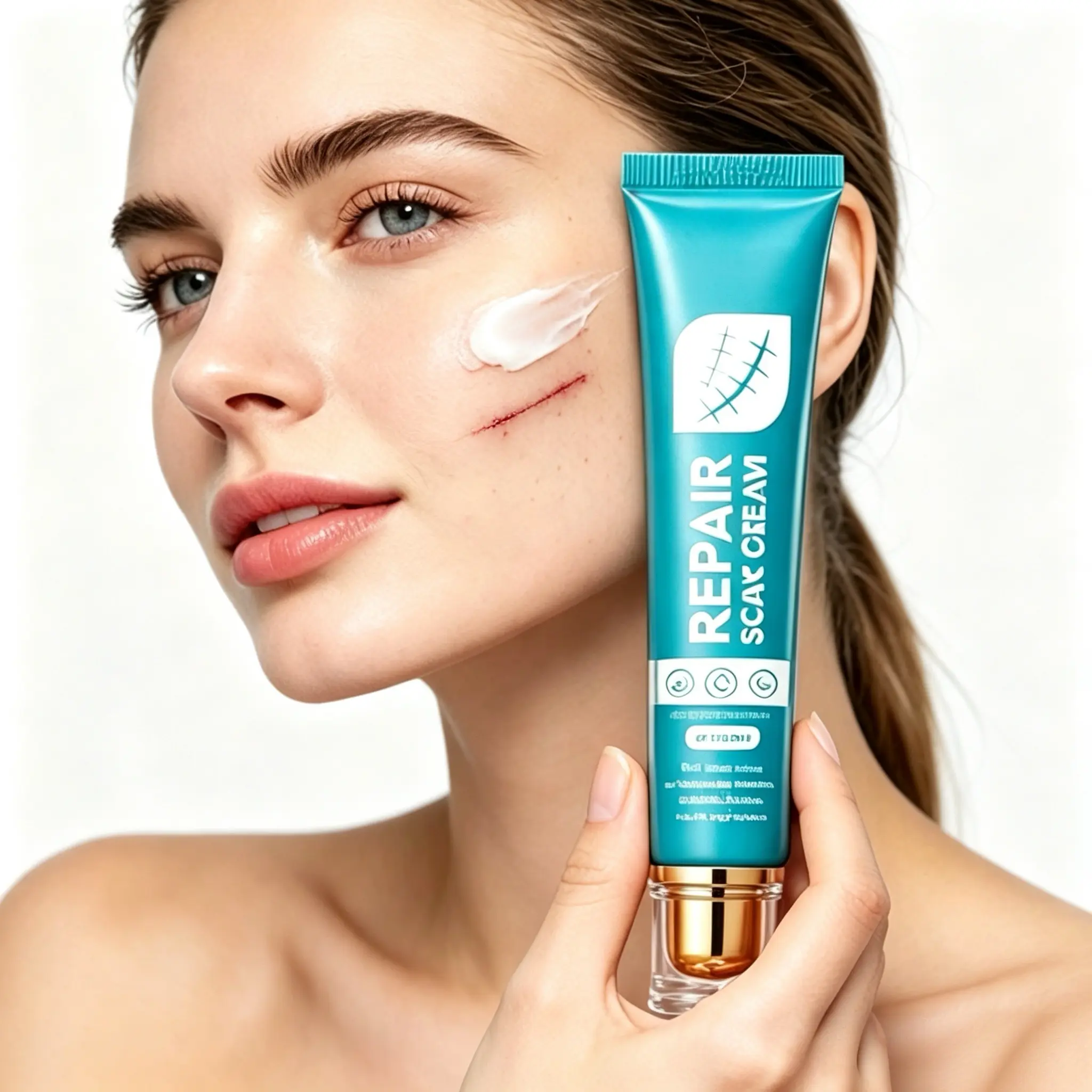 20g Nourishing Body & Face Care Balm, Gentle Daily Moisturizing Ointment, Hydrating Skin Cream for Skin Marks from Surgery, Stretch Marks, Acne and Burns, Softening Nourishing Formula for All‑Over Body Skin Maintenance