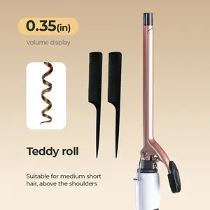 Portable Hair Curler, Easy-To-Use High-Quality Mini Hair Roller, Travel-Friendly Woolly Curling Iron, Perfect for Styling Curls
