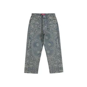 Supreme Bandana Jacquard Baggy Jean Blue (men) by StockX