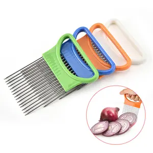 4pcs Onion Needle Onion Fork Vegetables Fruit Slicer Tomato Cutter Cutting Safe Aid Holder Kitchen Accessories Tools