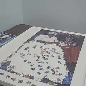 Product Review of Playboda 1000-1500 Pieces Rotating Plastic Puzzle Board with Drawers and Cover, Portable Jigsaw Puzzle Table for Adults, Lazy Susan Spinning Puzzle Boards (Patent Design) puzzle board Durable from L** J**5