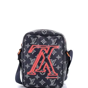 Pre-owned Louis Vuitton material Messenger Bags Danube Handbag Limited Edition Upside Down Monogram Ink PM by Rebag