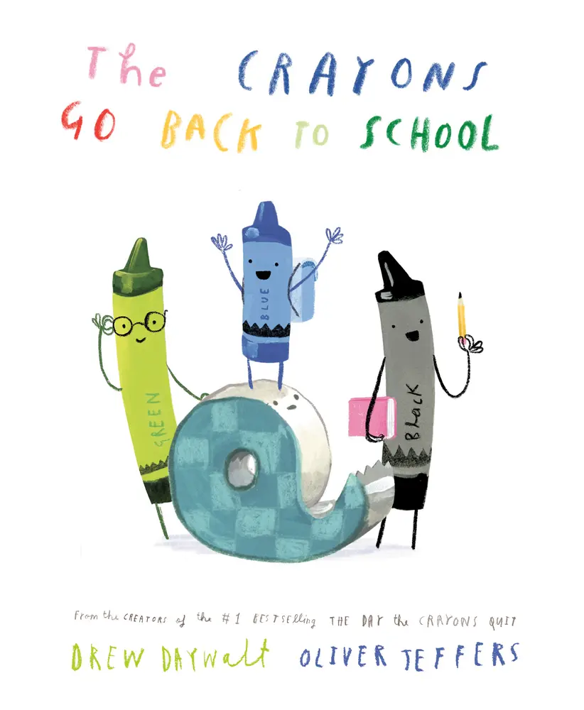 Used Hardcover Book - The Crayons Go Back to School by Drew Daywalt, Hilarious Illustrated Kindergarten Math Book (English), Kindergarten Books, Reading
