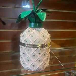 Mini Kawaii Cute Pineapple Shaped Crossbody Bag, Women's Fashion Handbag, Shoulder Bag & Purse Chain