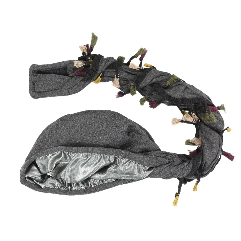 Deep gray colored beard