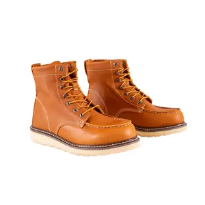 Men's Gunthers Moc-Toe Boot 1869, Copper, Casual Shoe, Durable Footwear