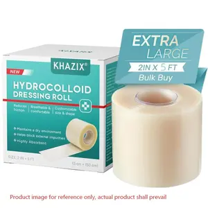1pcs, Hydrocolloid Roll, 2in x 5ft, Customizable Invisible Skin Patches, Waterproof & Sweatproof for Blemishes, Heel Protection & Daily Skin Care