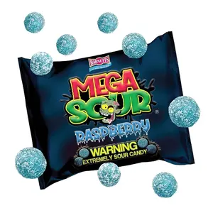 Barnetts Mega Sour Raspberry Candy 104g – Handmade British Hard Sweets – Extreme Sour Candy Challenge – Retro Party Bag & Gift Hamper Treats