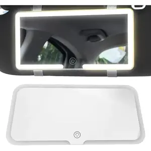 Perfect Your Look on the Go with This Large Car Sun Visor Makeup Mirror – Featuring 3 Light Modes, Rechargeable Convenience, and Universal Fit for Any Vehicle, It's the Ultimate Beauty Accessory for Every Drive