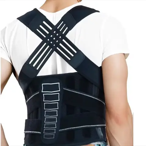 Posture Corrector for Men and Women, Adjustable Shoulder Back Brace, Back Straightener for Upper & Mid Spine, Back Support Belt for Posture Correction, Back Posture Strap