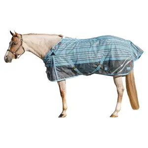 Schneiders Dura-Mesh II V-Free Adjusta-Fit Surcingle Striped Fly Sheet