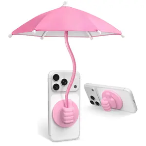 Phone Umbrella for Sun Shade Magnetic: Universal Anti-Glare Umbrella for iPhone UPF45+ Heat UV Protection Thumbs Up Women Teen Girl Gifts Trendy Stuff Pool Travel Beach Accessories Vacation Essentials