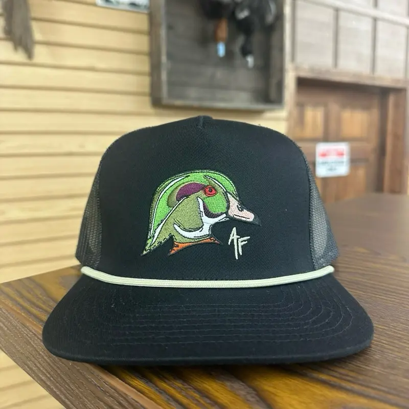 Wood Duck Rope Hat - Black Wood Duck Rope Hat - Black