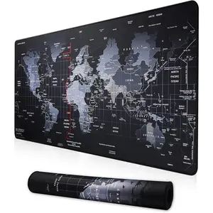 Large Mouse Pad  Computer Game Mouse Mat (35.4x15.7x0.1IN, Map) (90 * 40 Map)