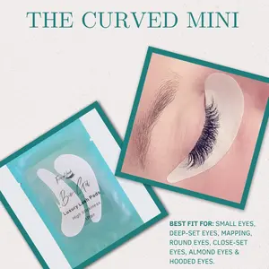 The Curve-Professional Under Eye Gel Pads for Lash Extensions | Precision Fit, No Slip | Lower Lash Control (Luxury Lash Pads)