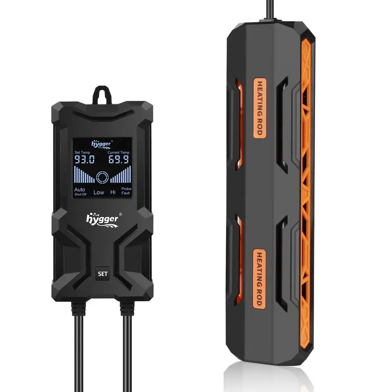 hygger Aquarium Heater, Submersible Fish Tank Heater with Over-Temperature Protection and Automatic Power-Off, Fish Heater with Digital Controller for Freshwater and Saltwater