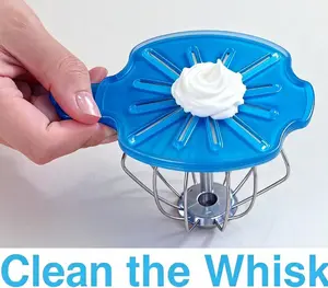 Pro Whisk Wiper Attachment for Stand Mixers, Kitchen Appliance Add-On with Rhombus Shape Design, No-Mess Clean Mixing Utensil, Versatile Use