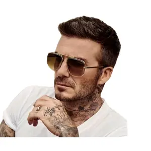 Fashion Double Beam Men's UV400 Protection Sunglasses Geometric