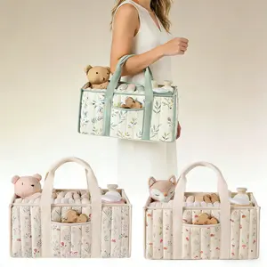 Floral Diaper Caddy Organizer