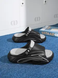 Men's Summer Clogs Outdoor Thick Sole Non-Slip Odor Resistant Durable Quick Drying Soft Beach Sandals for Couples, Lightweight Casual Slip on Water Shoes, Comfortable EVA Footbed for Beach Pool Shower Daily Wear