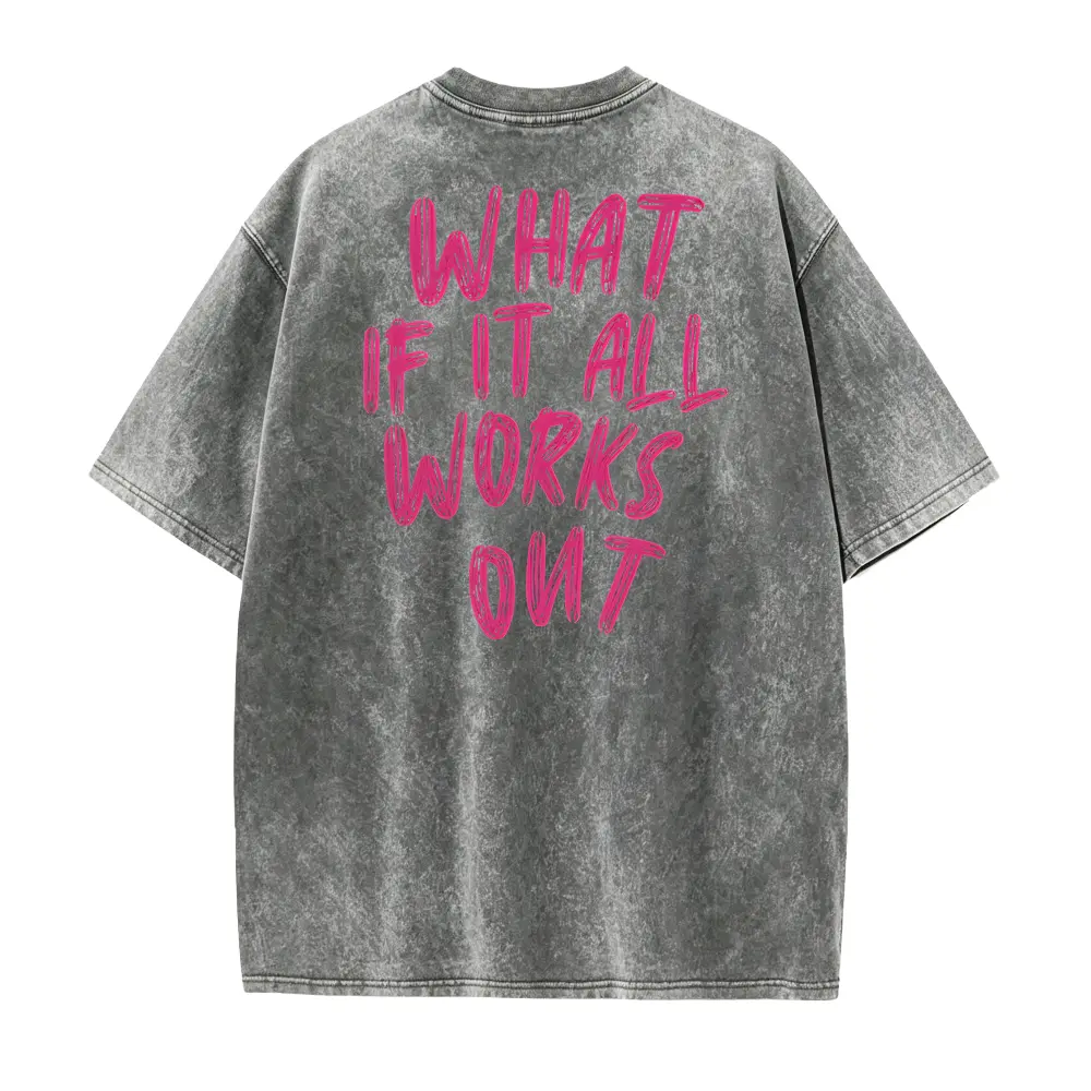 Washed T-shirt-Grey