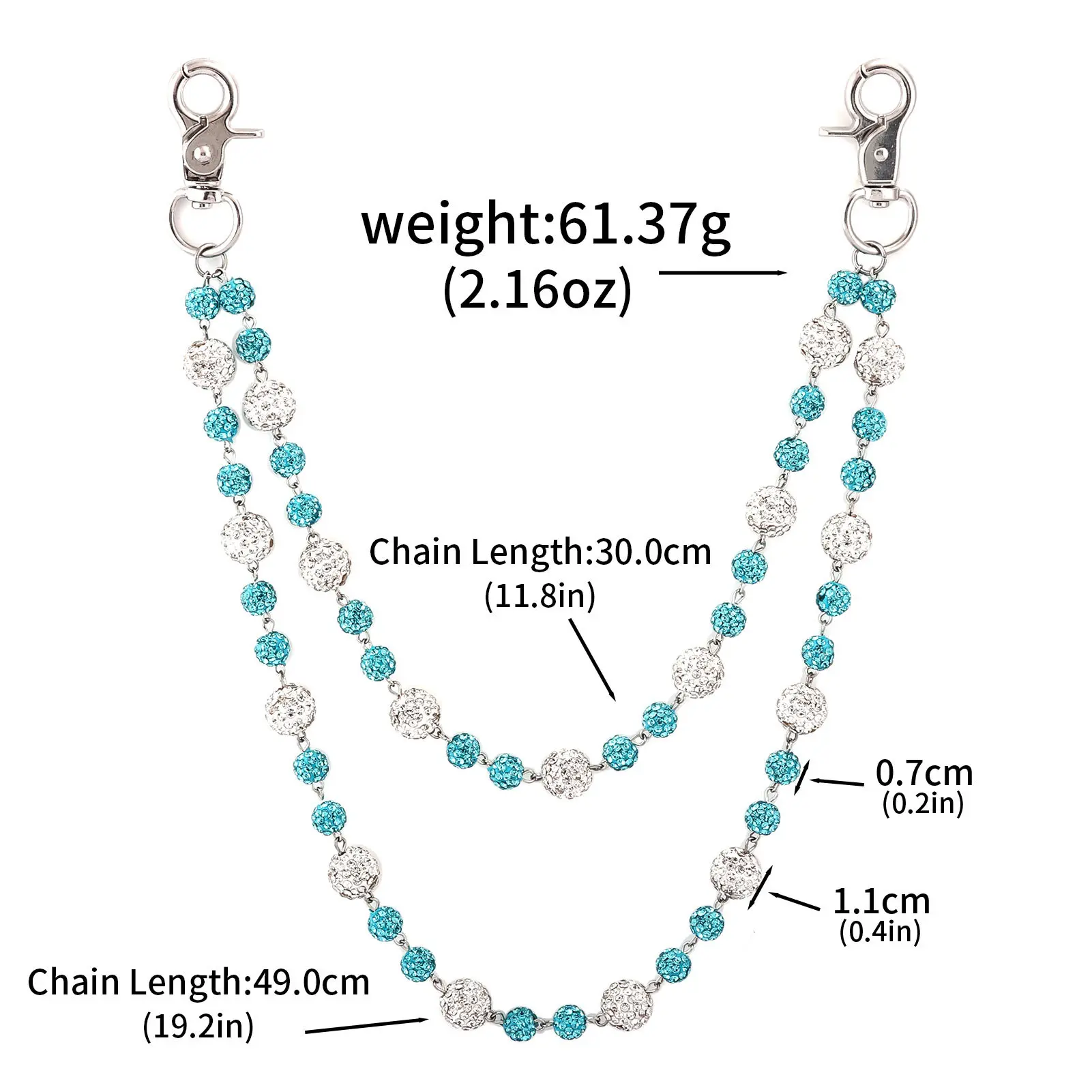 Big white diamond, small green diamond