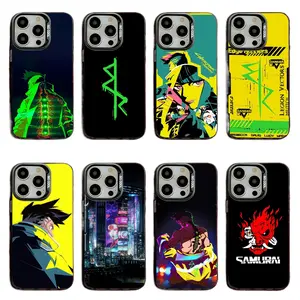 David Martinez Edgerunners Cyberpunk Phone Cases For iPhone 17 Promax Pro Air 16 Plus 15 14 13 Matte Black Soft Touch Protective Cover Protection