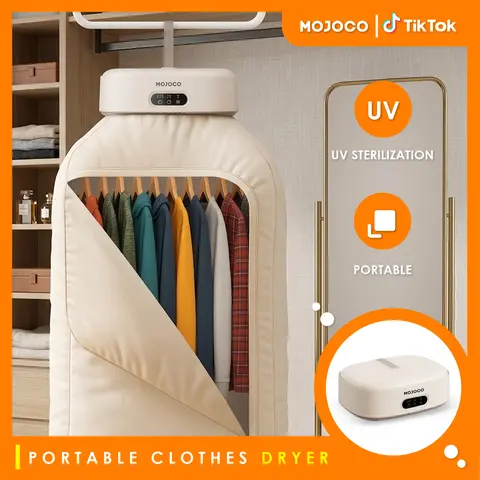 600W Portable Clothes Dryer Machine - Hanging Fast Drying Machine with UV Light, Dryer Bag, Adapter, 3.67 lbs, Ideal for Apartments, Camping