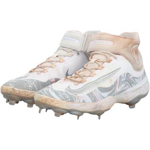 Pete Alonso New York Mets Game-Used White and Gray Nike Cleats from the 2025 MLB Season - NR81043699-700 - Fanatics Authentic Certified